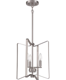 Shayna 3-Light Foyer Brushed Polished Nickel