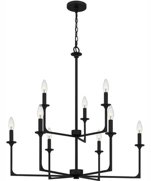 Prescott 9-light Chandelier Matte Black
