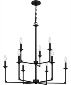 Prescott 9-light Chandelier Matte Black