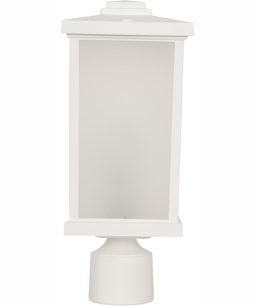 Resilience Lanterns 1-Light Outdoor Post Mount Matte White