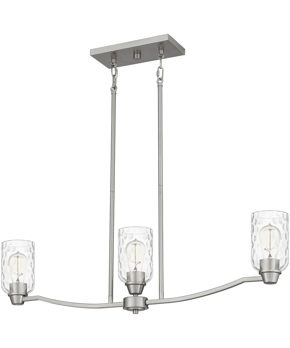 Acacia 3-light Island Light Brushed Nickel