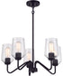 Shayna 5-Light Chandelier Flat Black