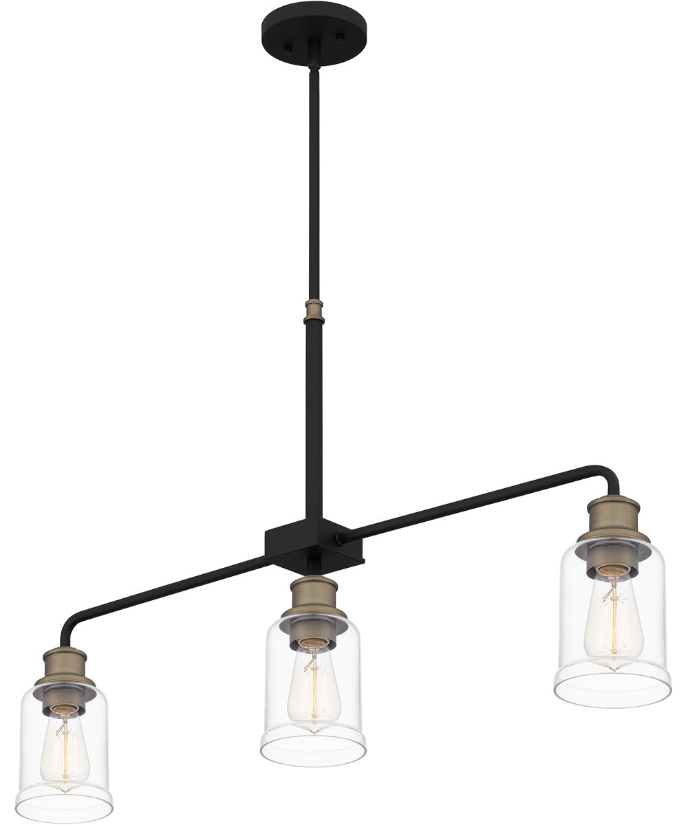 Cox 3-light Island Light Matte Black