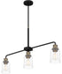 Cox 3-light Island Light Matte Black