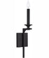 Clint 1-Light Sconce Black Iron