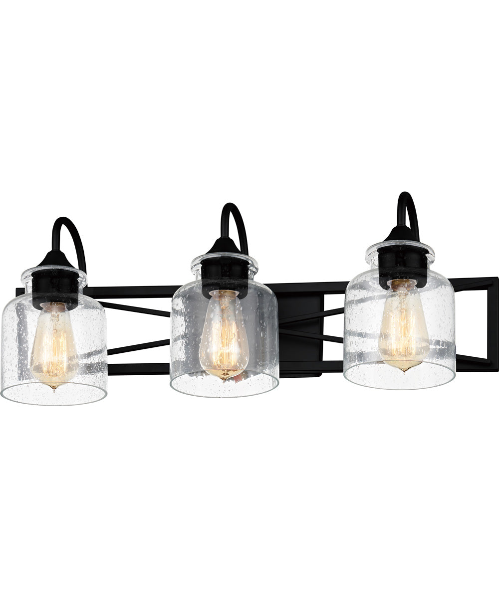 Bartley Large 3-light Bath Light Matte Black