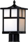 12"H Coldwater 1-Light Outdoor Pole/Post Lantern Black