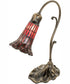 15" High Stained Glass Pond Lily Accent Lamp