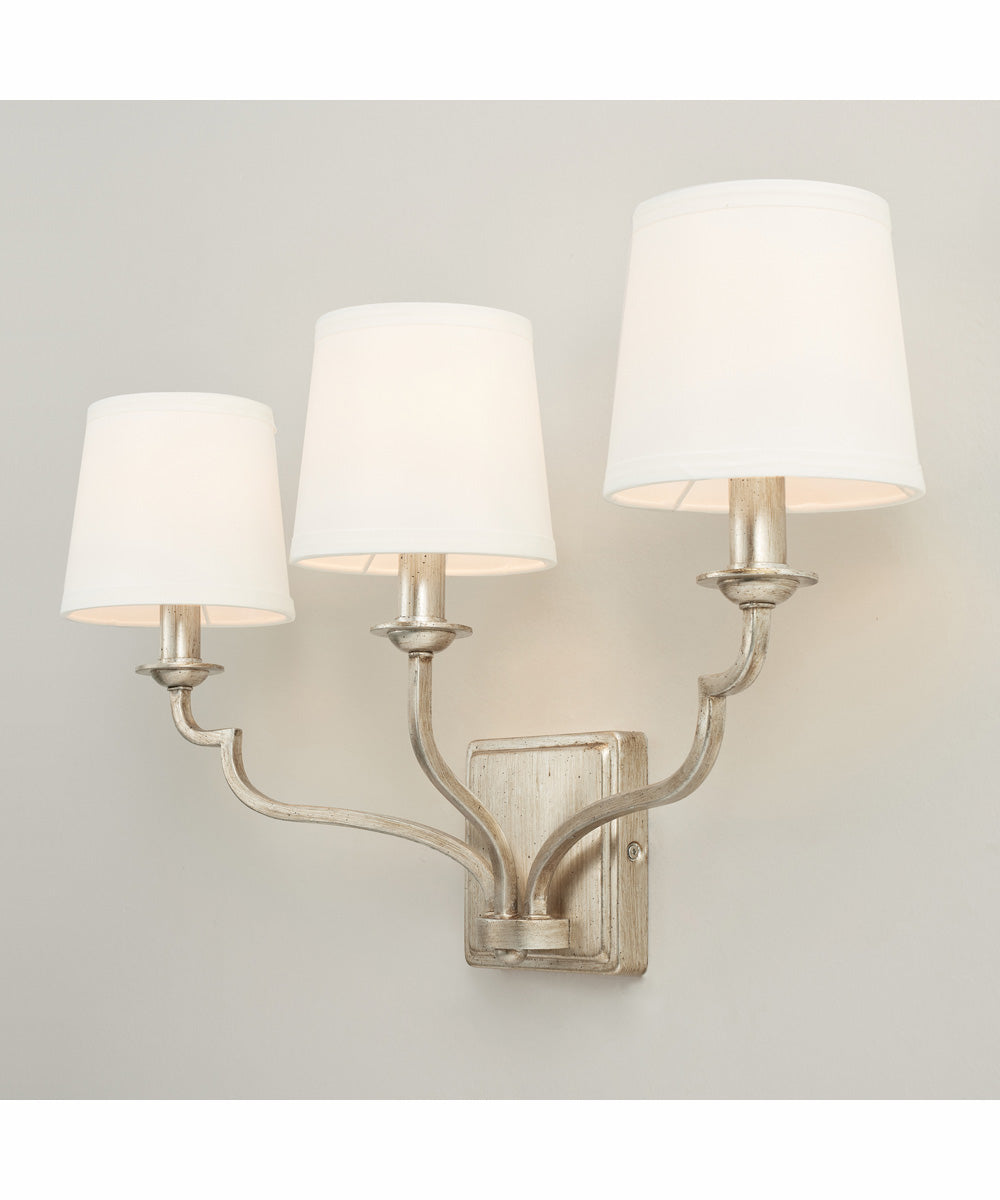 Ophelia 3-Light Vanity Winter Gold