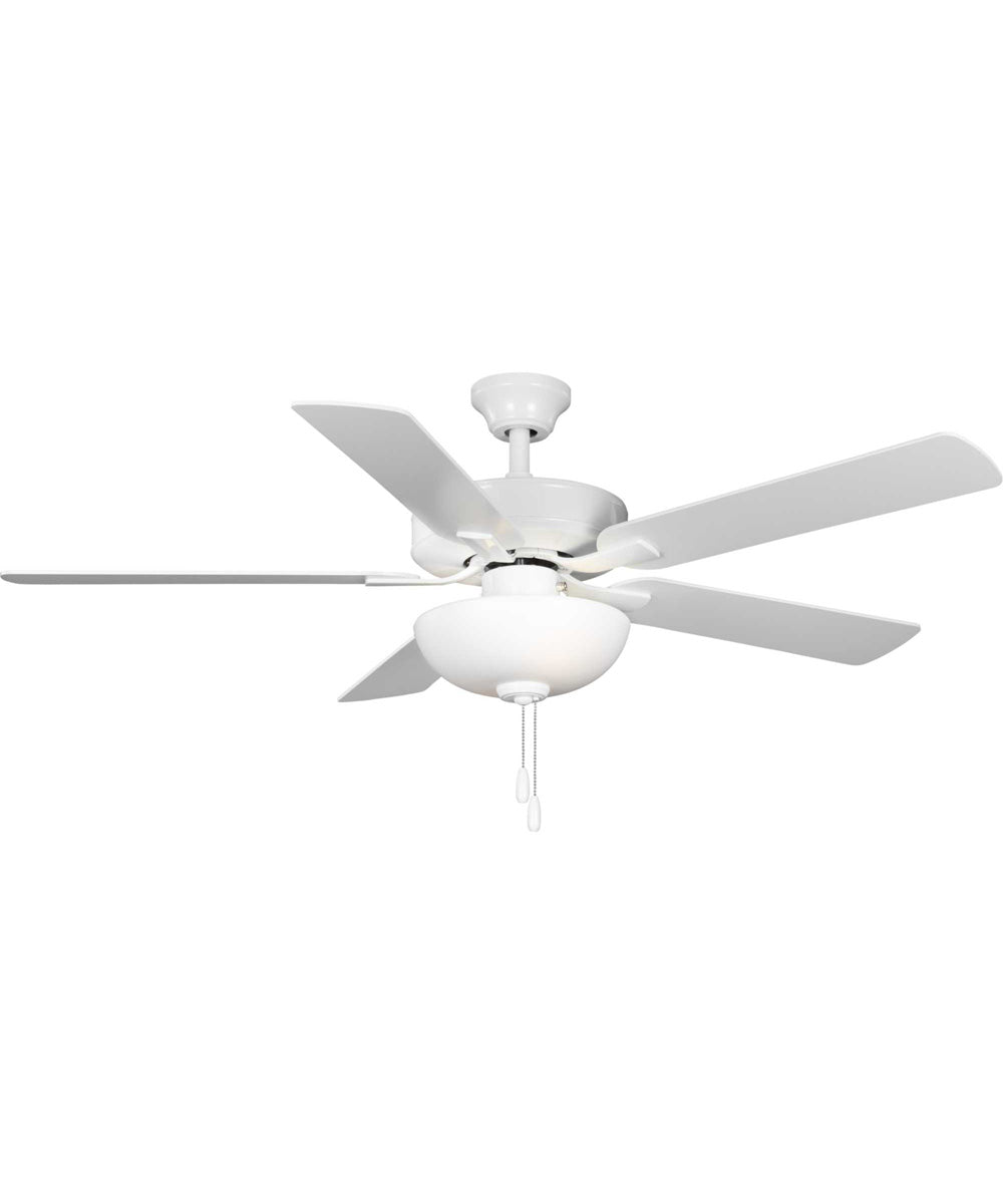 AirPro 52 in. 5-Blade Energy Efficient Rated Ceiling Fan with Light White