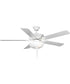 AirPro 52 in. 5-Blade Energy Efficient Rated Ceiling Fan with Light White