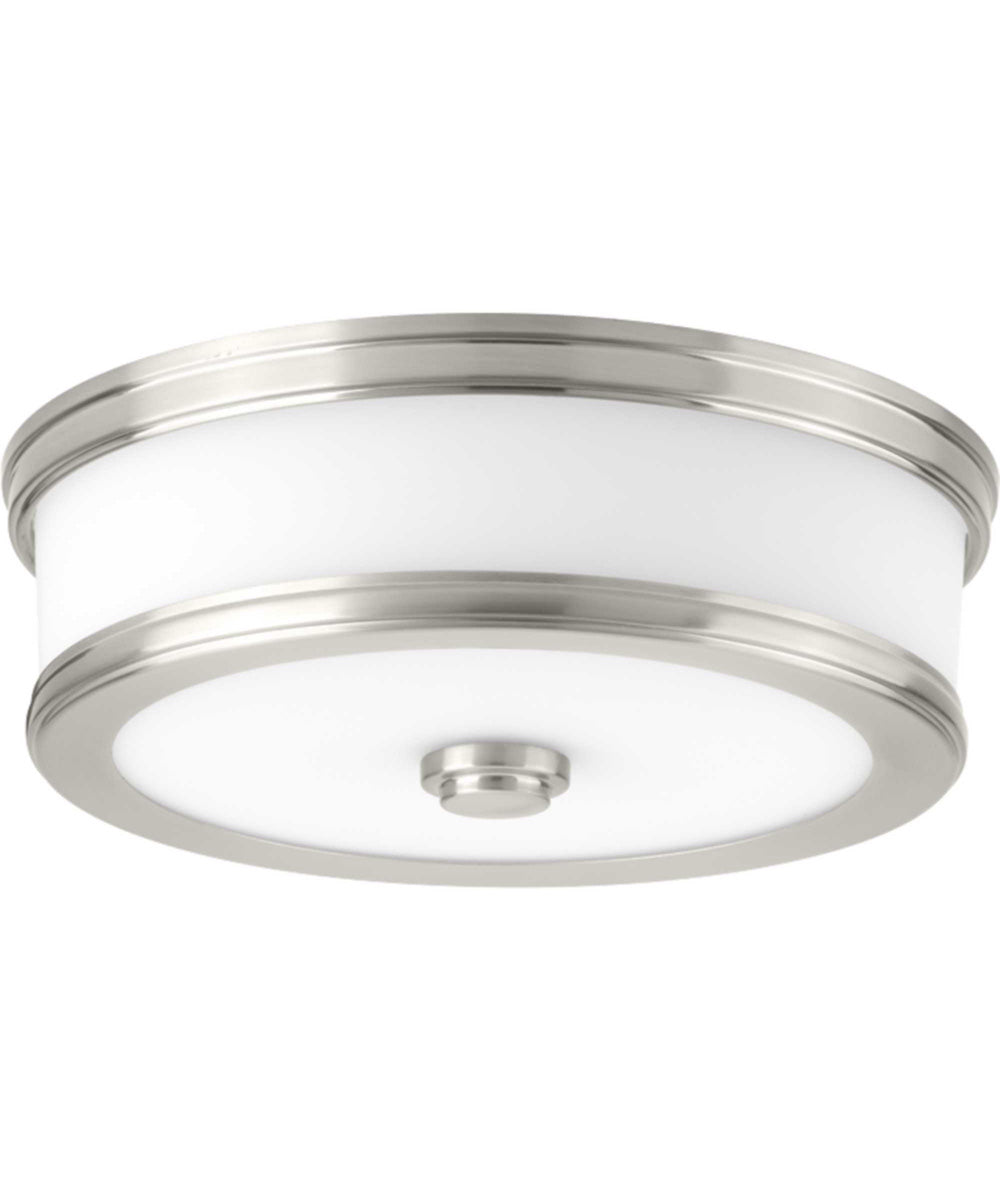 Bezel 10" LED Flush Mount Brushed Nickel