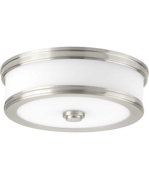 Bezel 10" LED Flush Mount Brushed Nickel