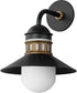 Admiralty 1-Light Outdoor Wall Sconce Black / Antique Brass