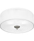 Blanche Medium 3-light Flush Mount Brushed Nickel