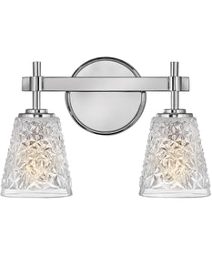Amabelle 2-Light Two Light Vanity in Chrome