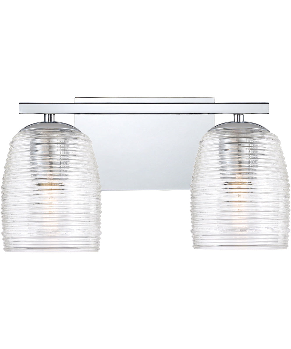 Realm Medium 2-light Bath Light Polished Chrome