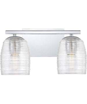 Realm Medium 2-light Bath Light Polished Chrome