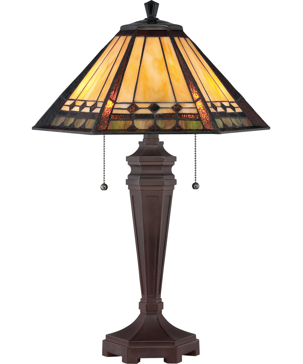 Arden Small 2-light Table Lamp Russet