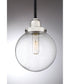 Trance Small 1-light Mini Pendant Earth Black