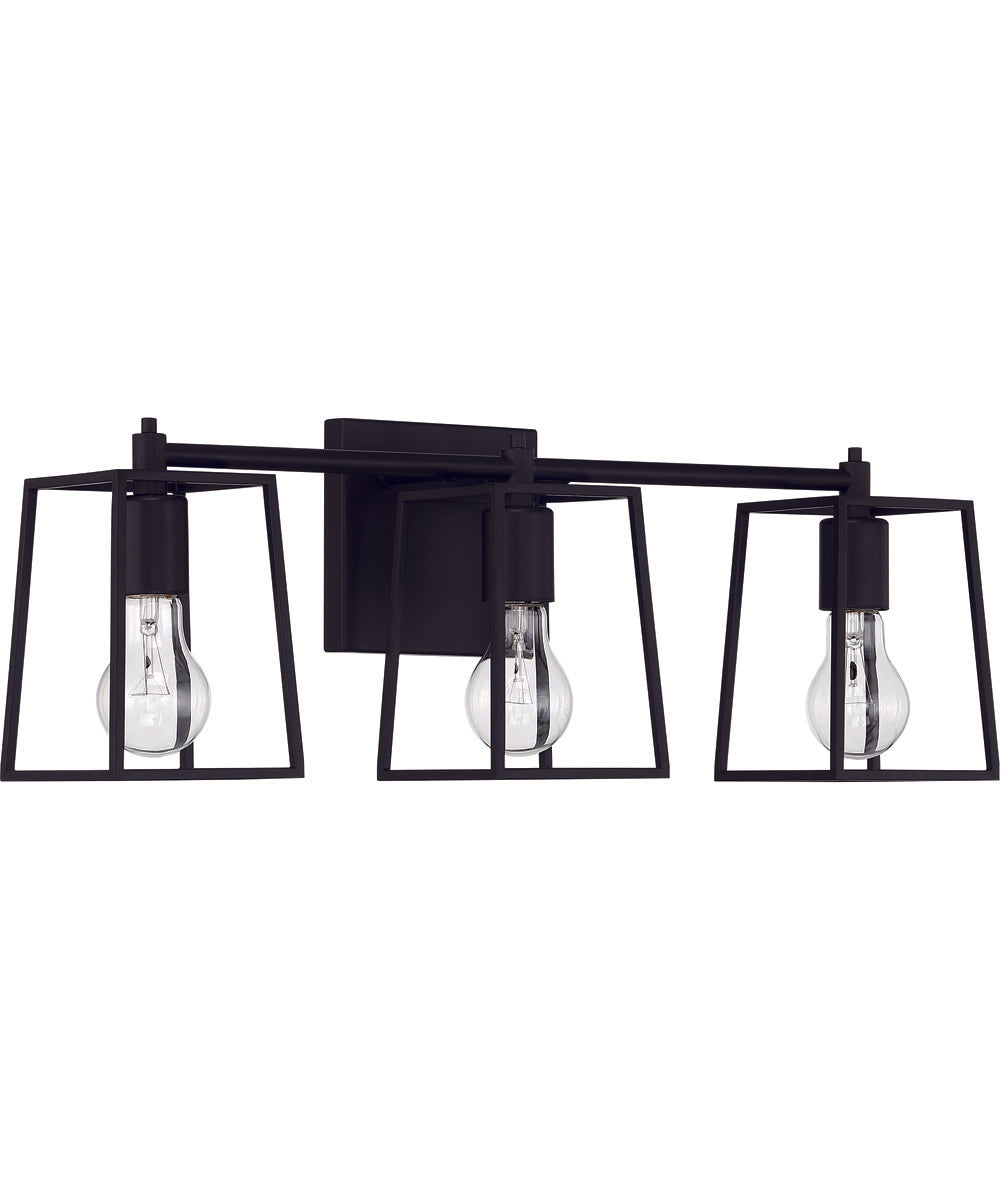Dunn 3-Light Vanity Flat Black