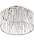 Crystal Cove Small 4-light Flush Mount Polished Chrome