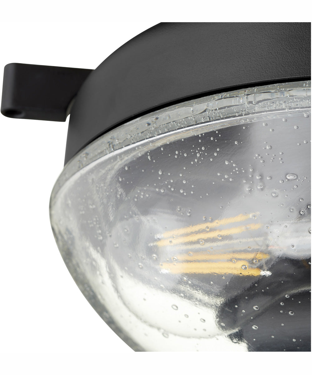 2-light LED Patio Ceiling Fan Light Kit Textured Black