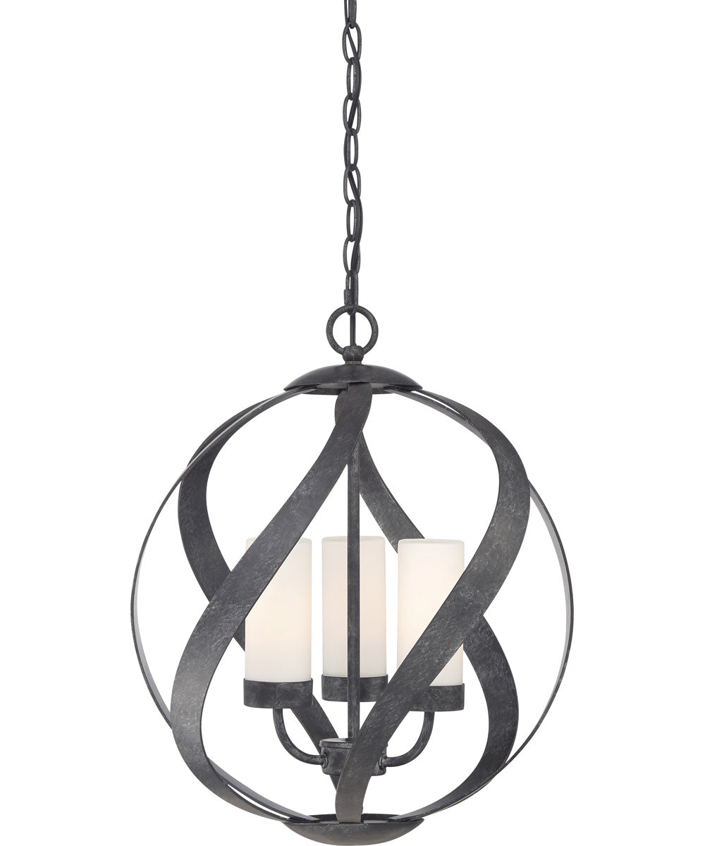Blacksmith 3-light Pendant Old Black Finish