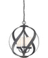 Blacksmith 3-light Pendant Old Black Finish