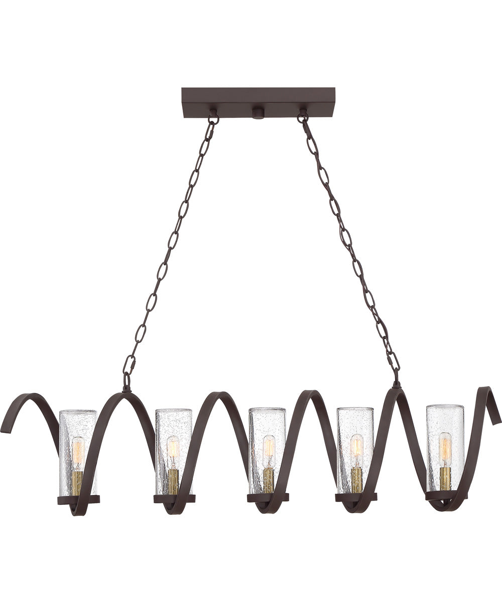 Tumult 5-light Island Light Western Bronze