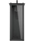 Hunt 1-Light Outdoor Wall Mount Rain or Shine - Black with Clear Glass