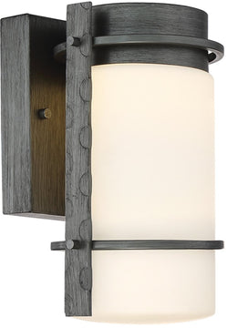 11"H Aldridge 1-Light LED Outdoor Wall Light Weathered Iron