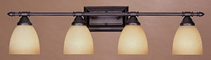 31"W Apollo 4-Light Bath Strip Oil Rubbed Bronze