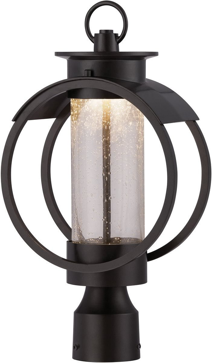 Designers Fountain 17 inchw ArborPost Lantern Burnished Bronze LED32826BNB