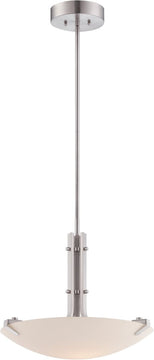 17"W Archer LED Pendant Satin Platinum