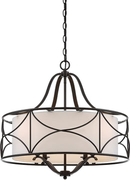 24"W Avara 4-Light Chandelier Oil Rubbed Bronze