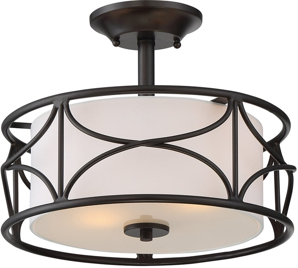 Designers Fountain Avara 2-Light Semi Flush Mount Oil Rubbed Bronze 88611-ORB