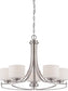 Designers Fountain Axel 5-Light Chandelier Satin Platinum 86285-SP