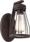 Designers Fountain 4 inchw Brooklyn 1-Light Wall Lantern Bronze 86801BZ
