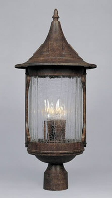 Designers Fountain Canyon Lake 4-Light Outdoor Post Light Chestnut 20936CHN