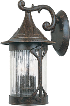 16"H Canyon Lake 3-Light Outdoor Wall Sconce Chestnut