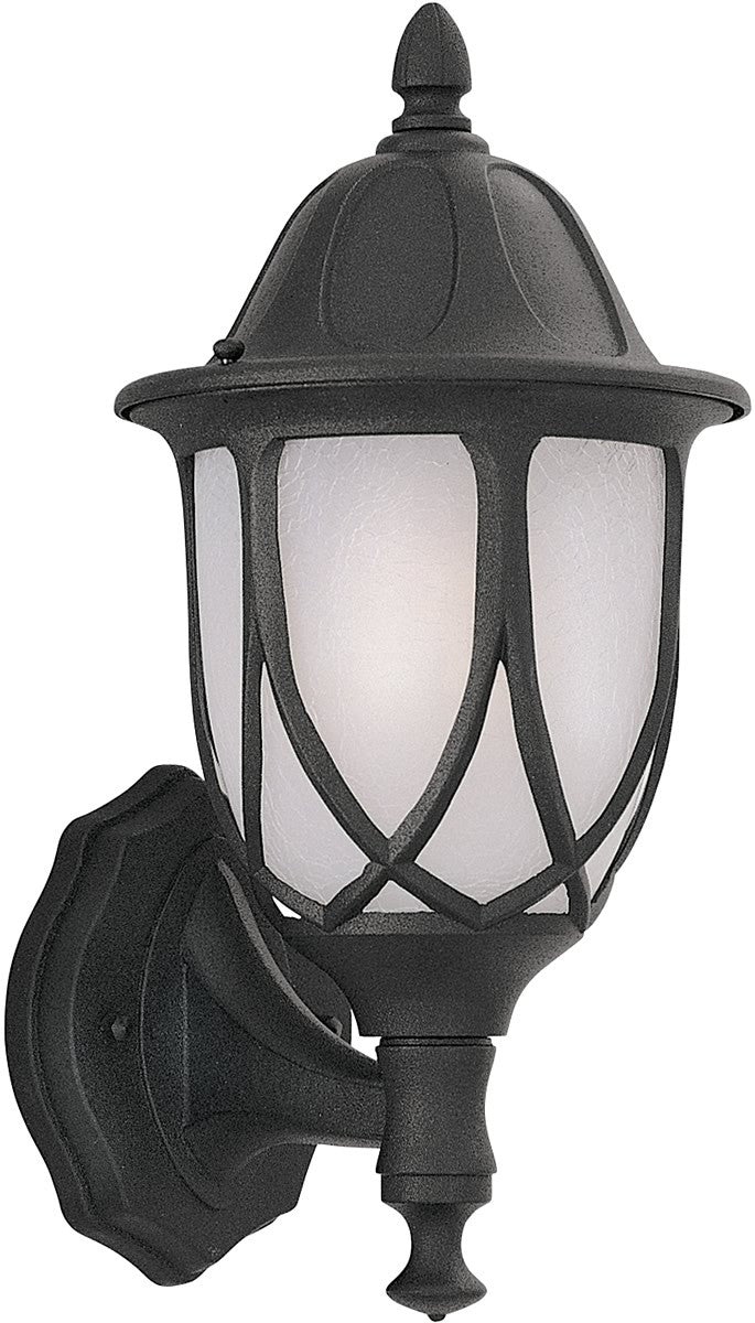 18"H Capella 1-Light Outdoor Wall Lantern Black