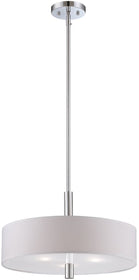 18"W Cordova 3-Light Pendant Chrome