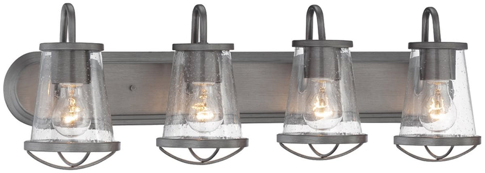 Designers Fountain Darby 4-Light Bath Vanity Weathered Iron 87004-WI