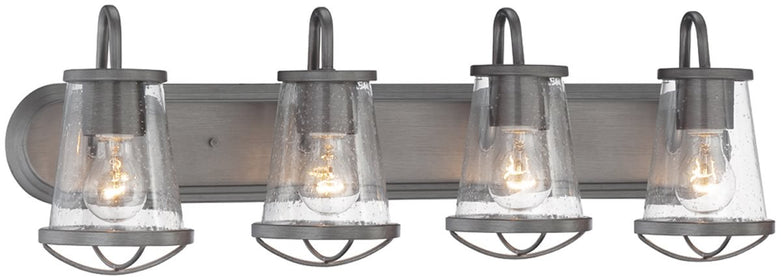 30"W Darby 4-Light Bath Vanity Weathered Iron