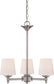 Designers Fountain Darcy 3-Light Chandelier Brushed Nickel