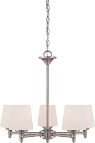 24"W Darcy 5-Light Chandelier Brushed