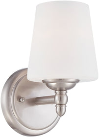 5"W Darcy 1-Light Wall Sconce Brushed Nickel