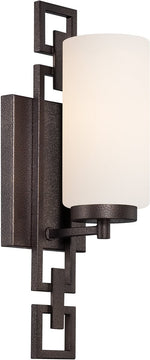5"W Del Ray 1-Light Wall Sconce Flemish Bronze