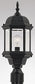 Designers Fountain Devonshire Outdoor Post Lantern Black 2976BK